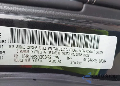 2015 Jeep Grand Cherokee Limited from USA, damaged, VIN 1C4RJFBG5FC835438